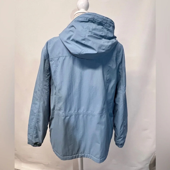 EDDIE BAUER Women's Cadet blue fleece lined windbreaker jacket size XL. - Picture 5 of 12